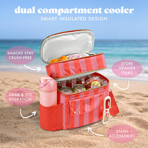 Fit Fresh Sidekick Insulated Cooler Bag Dual Compartment Leakproof Soft Sided Lunch Cooler Small Cooler Bag with Crossbody Strap - Product Image 5