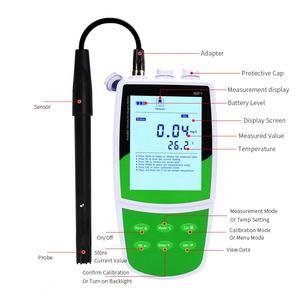 מד חמצן מומס נייד, מנתח DO בעל דיוק גבוה עם ATC, גלאי CE ISO לטיפול במים סביבתיים וחקלאות - Product Image 3