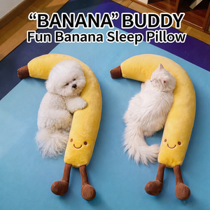 Almohada <span class=keywords><strong>de</strong></span> Peluche en Forma <span class=keywords><strong>de</strong></span> Plátano para Mascotas, Juguete Curvo para Abrazar, Reposacabezas para Perros y Gatos, Terciopelo <span class=keywords><strong>de</strong></span> Cristal, Algodón, Lavable a Máquina, para Cachorros y Gatitos - Product Image 2