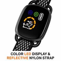 Collier anti-aboiement rechargeable personnalisé avec 7 niveaux de sensibilité, signal sonore, vibration et écran LED pour chiens têts