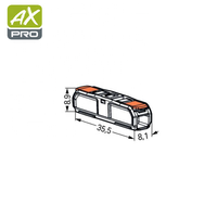Nouveau connecteur rapide pour câbles 221-2411, bornier 2 positions, connecteur de raccordement à pince pour câble, connecteur d'éclairage 32A