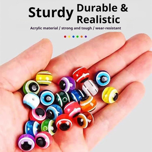 ชุดลูกปัดบล็อกกิ้งฟิชอายคุณภาพสูงขนาด 4/5/6/8/10/12 มม. ชุดเหยื่อตกปลาแซลมอนและปลาเทราท์ที่สมจริง สำหรับตก<span class=keywords><strong>ปลา</strong></span>คาร์พ <span class=keywords><strong>ปลา</strong></span>ดุก ในน้ำจืดและแม่น้ำ - Product Image 2