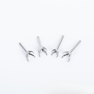 Clous filetés en acier inoxydable 316 à quatre griffes pour la création de bijoux en zircon, 3/4/5mm, 6mm, 8mm - Product Image 4
