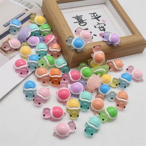 เต่าการ์ตูนสีแดงสดใส ทำจากเรซิ่น ขนาดจิ๋ว สำหรับงาน DIY เครื่องประดับตกแต่ง ชุด 10 สี คละแบบ สำหรับตกแต่งบ้านและงานฝีมือ - Product Image 1