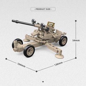 Bloques de Construcción Quanguan Tanque 300011 Porta Cañones Antiaéreos Británico Bofors - Bloques de Construcción Juguete Ensamblado Decoración para Niño - Product Image 4