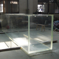 Aquariums en acrylique lucite solide de 60mm 70mm en forme personnalisée Plastique écologique super épais pour expositions