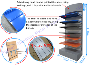 Tùy chỉnh cửa hàng bán lẻ MDF <span class=keywords><strong>saltwall</strong></span> móc kệ sàn đá đen tường Bảng điều khiển hiển thị đứng Rack cho sản phẩm - Product Image 4