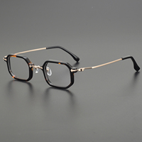 Monture de lunettes optiques rectangulaires en acétate haut de gamme, motif géométrique octogonal, élégante, exquise, unisexe, mode diamant