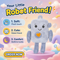 Porte-clés robot créatif en peluche, mini poupée robot en peluche, pendentif de sac, jouet, logo personnalisé pour cadeau promotionnel, souvenir