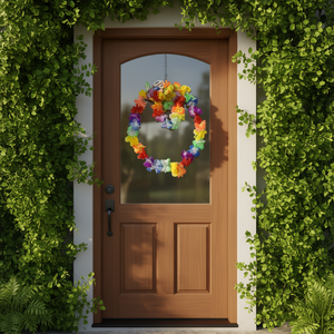 Floral Wreath Set 4Pcs Decorative For Home Door Wall Hanging - Product Image 3