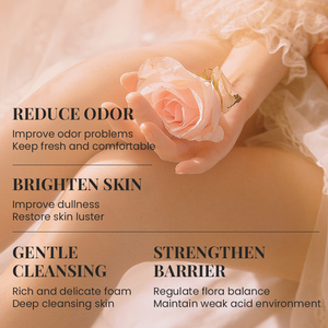 Kormesic 100ml Mousse Nettoyante Intime Probiotique Rose Agrumes pour Femme – Soins d'Hygiène Intime Naturelle pour la Santé Féminine - Product Image 2