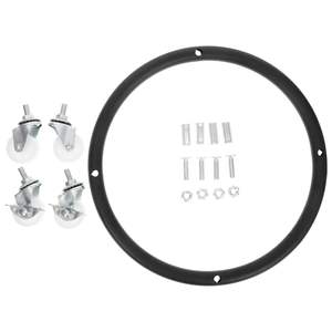 Base Móvil de Acero Inoxidable <span class=keywords><strong>con</strong></span> Diseño Desmontable para Tanque de Gas, Soporte Universal <span class=keywords><strong>con</strong></span> Ruedas para Botellas de Gas Licuado - Product Image 4