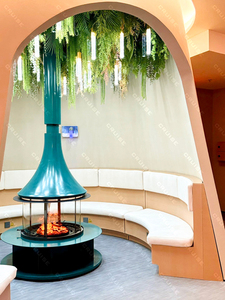<span class=keywords><strong>Chimenea</strong></span> Abierta Suspendida con Efecto Madera y Acabado de Espejo, de <span class=keywords><strong>Bioetanol</strong></span>, Color Personalizado, Venta al por Mayor Directa de Fábrica CRUISE - Product Image 6