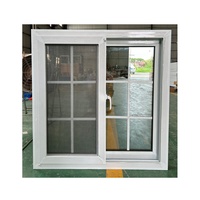 Ventanas Corredizas de PVC/Vinilo con Doble Vidrio Resistentes a Huracanes Zhiyi Modernas 37x38 para Viviendas, Apartamentos y Casas Grandes
