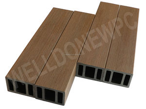 Perfiles Tubulares Huecos de Coextrusión WPC, <span class=keywords><strong>Tubo</strong></span> Ligero y Resistente de WPC (Compuesto de Madera y Plástico), <span class=keywords><strong>Tubo</strong></span> de Madera Resistente a las Termitas - Product Image 4