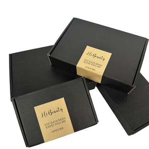 Custom Logo Corrugated Large Matte Black Mailer Boxes Package Black Shipping <b>Mailing</b> <b>Box</b> With Your Logo Your Design - Product Image 5