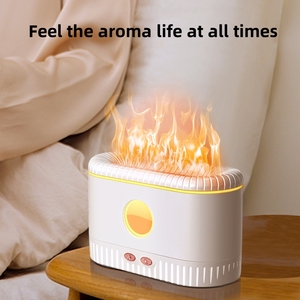 Ev uçucu yağ simülasyon ultrasonik elektrikli alev aroma YAYICI gece lambası ile - Product Image 6