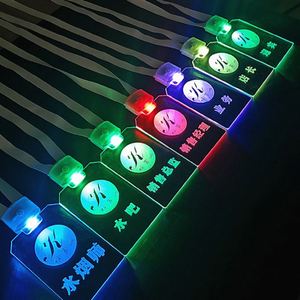 Custom OEM Logo LED <b>Acrylic</b> ID <b>Card</b> Holder with Lanyard for Parties Thanksgiving-Security Feature - Product Image 3