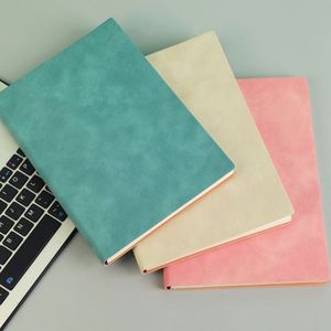 New Cheap Student A5 Soft Cover Custom Printed PU Leather Thermal Bound Organizer/Planner 100 Sheets Stationery Notebook <b>Gift</b> - Product Image 4