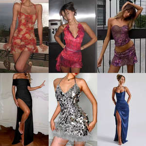 时尚长露背女装夏季透气编织印花自然休闲连衣裙批量购买Sshein服装库存 - Product Image 4