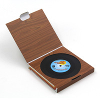 Sous-verres et sets de table en vinyle rétro vintage pour décoration intérieure, style disque vinyle et CD