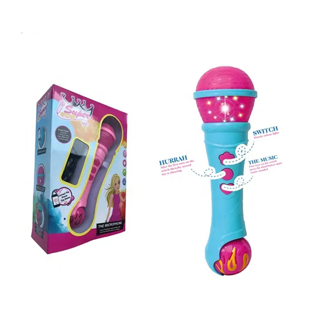 Baby Musical Instrument Toy Machine Flashing Echo Microphone for Kids