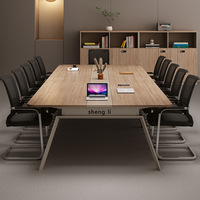Table de conférence HYZ-006X, table longue, mobilier de bureau grand et petit format, table de négociation, table de formation, bureau