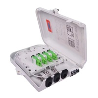 Caja de distribución FTTH de 8 núcleos Caja divisora de fibra óptica 1x8