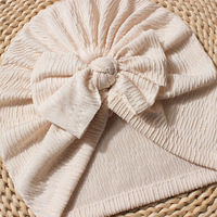 Sombrero indio nacarado de Color sólido para bebé, nuevo estilo, Sombrero con lazo para niños, sombrero Fetal Jacquard para bebé