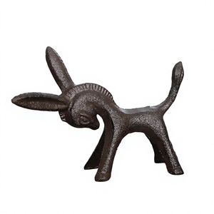 ที่ทับกระดาษรูปม้าลาทำจากเหล็กหล่อ ของตกแต่งบ้าน รูปปั้นโลหะ - Product Image 1