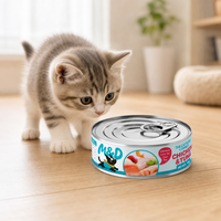 Friandises pour chats adultes au goût de poulet avec du lait de chèvre et de l'huile de poisson, friandises moelleuses pour chats