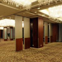 Vente flash : cloison amovible en bois pour bureau, restaurant, hôtel, panneau insonorisant, cadre en aluminium, design moderne artisanal