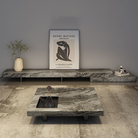 Meuble TV en marbre au design moderne Meuble pour la maison Meuble TV pour le salon