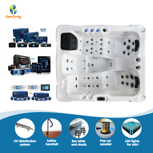 <span class=keywords><strong>El</strong></span> fabricante chino produce 4 bombas de potencia sobre <span class=keywords><strong>el</strong></span> suelo Bañera de hidromasaje exterior con 33 luces LED Jacuzzier Spa Tubs - Product Image 2