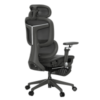 Fauteuil de bureau ergonomique exécutif moderne pivotant avec accoudoirs 5D, entièrement en mesh, inclinable et appuie-tête réglable