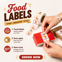 Etiquetas Adhesivas Personalizadas para Jugos de Frutas y Verduras, Resistentes al Agua, a los Rayos UV y al Aceite, Ecológicas y Duraderas