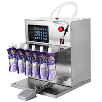 Machines de remplissage semi-automatiques |   Machine de remplissage de liquides compacte de bureau avec pompe quantitative pour sachets souples