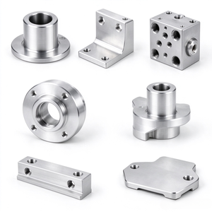 Composants mécaniques usinés sur mesure CNC, pièces multi-matériaux en aluminium, laiton et acier inoxydable fabriquées selon votre dessin - Product Image 3