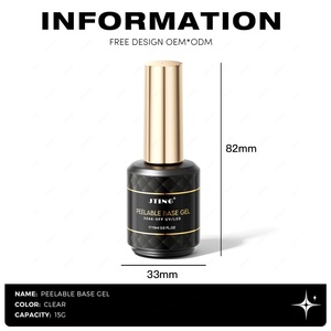 JTING Nuevo Esmalte de Uñas en Gel Desprendible de Alta Calidad y Larga Duración, Base en Gel Desprendible, Libre de HEMA y TPO, OEM - Product Image 2