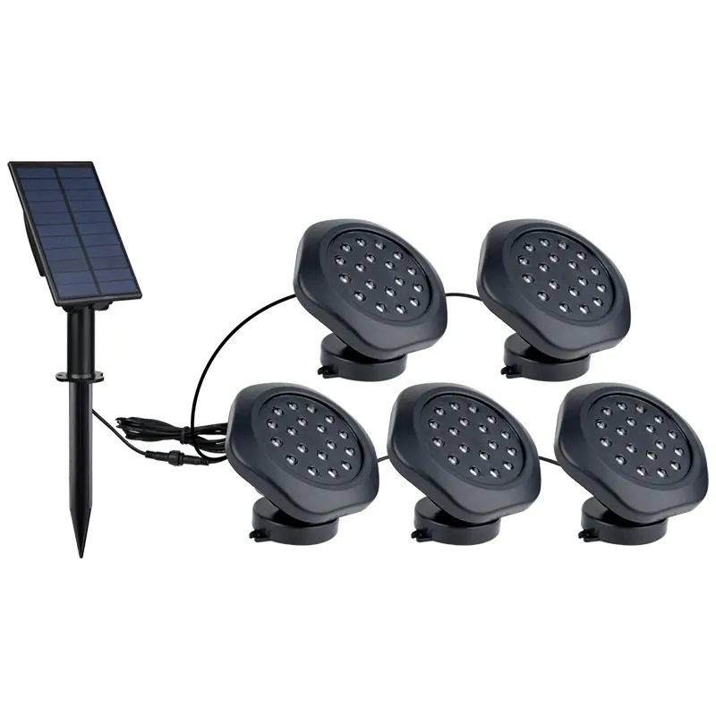 Competitive price solar light for garden outdoor RGB Pond Spotlights Waterproof Landscape Lamp