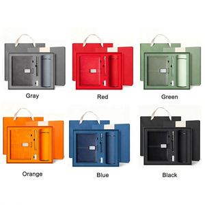 Wholesale Modern Custom Logo PU Leather Personalized Color <b>Diary</b> Notebook Pen Three One Set Business Gift Set - Product Image 4