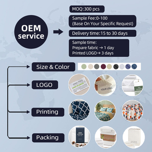 Premium 300 iplik sayısı 100% pamuk yapraklar Set 4 parça çarşaf seti otel için - Product Image 3