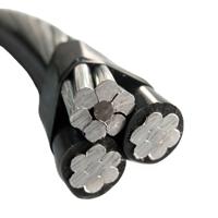 Cable aéreo trenzado Runcina Triplex AAC ACSR Neutro 2/0AWG para proyectos comerciales en Filipinas