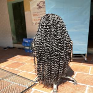 Perruques cheveux humains vietnamiens HD Lace Full Virgin Deep Wave Curly Transparent Lace Front Perruques cheveux humains pour femmes noires - Product Image 4