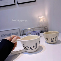 Tasse à café en porcelaine anglaise artisanale Happy Creative 360ml 17oz, résistante aux hautes températures, compatible micro-ondes et lave-vaisselle, cadeau idéal pour les fêtes