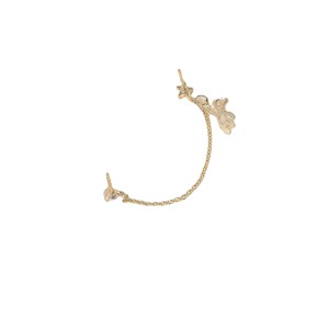 Double Ear Piercing <b>Bear</b> Stud Earrings Korean <b>Cute</b> Star Cartilage Chain For Small Earlobes Gift Jewelry EH3308 - Product Image 5