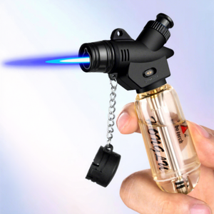 Direct Fire Blowtorch Windproof Transparent Plastic <b>Gas</b> Tank for Barbecue Kitchen Igniter Outdoor Tools - Product Image 1
