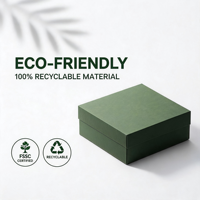 Boîte rigide à rabat magnétique, emballage en carton recyclable imprimé sur mesure pour bijoux, montres, petits accessoires électroniques