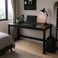 Meja Komputer Kayu Logam Modern Sederhana Ergonomis Pendingin Modular Workstation Multi-Fungsi Ukuran Dapat Disesuaikan Tinggi