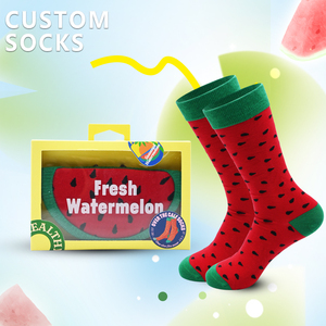 Chaussettes longues individualité personnalisée hommes et femmes Chaussettes frites amusantes Logo personnalisable unisexe - Product Image 2